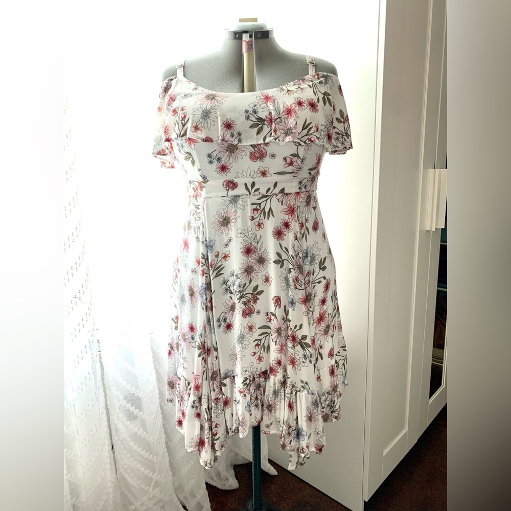 White Floral Dress